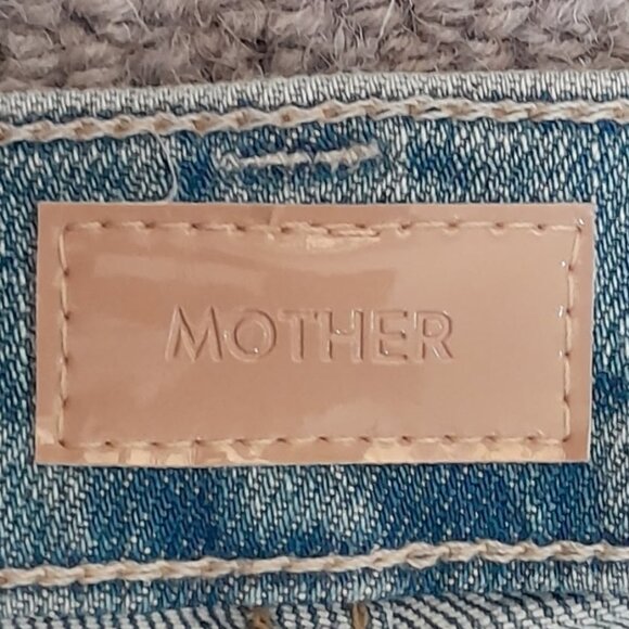 Mother The Ditcher Zip Flood Jeans Love On The Beat Size 31 Whiskering Fading - Picture 5 of 12